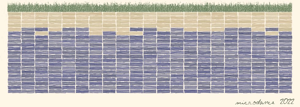 microdanceart's tweet photo. //Untitled WIP
//microdance

Here's a new project quite different from my other works on #fxhash, inspired by Paul Klee ! 

Here's a preview of the foreground - now working on generative structures to sit above this similar to 'Red Bridge' by #klee.

#tezosart #nftartist #p5js https://t.co/dYgC3zMtDY