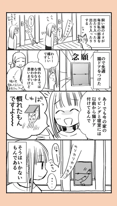 猫ドアをつけた話
#猫の日 