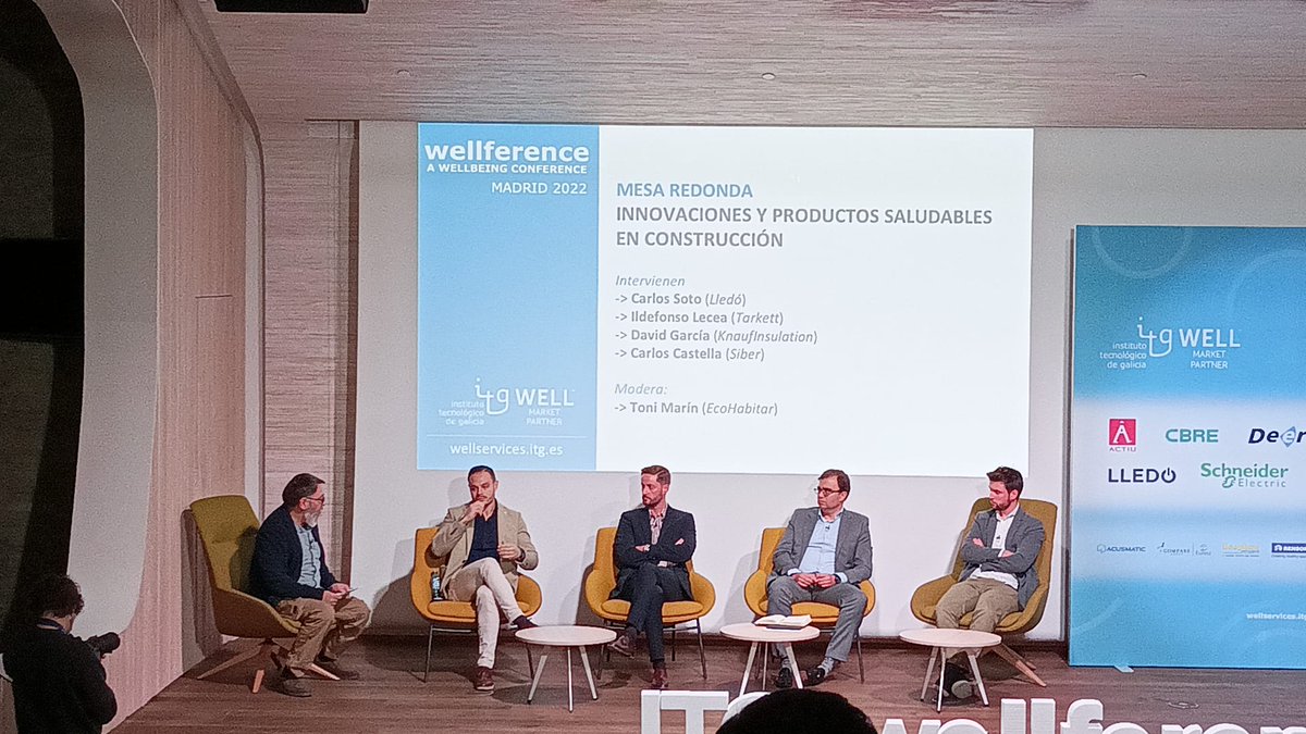 KnaufInsulSpain's tweet photo. 🔴Carlos Soto, Business development manager en @grupolledo, "Nuestro cuerpo nos avisa cuando recibe una mala iluminación durante el día, es necesario investigar cómo con la tecnología LED se puede ofrecer la mejor iluminación para nuestra salud".
#Wellference22 @itgwell https://t.co/Bt7uM6FRm3