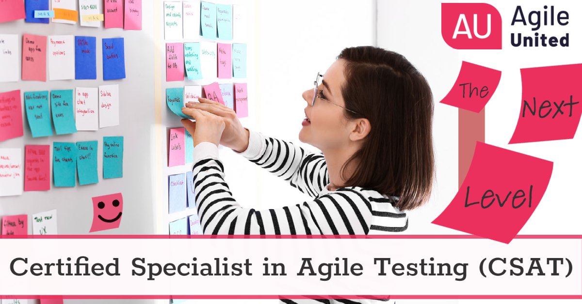 NEXT LEVEL!!
The AU - Certified Specialist in #agiletesting (CSAT) syllabus has been released: agile-united.com
Courses calendar on: agile-united.com
exam ans certification with <a href="/BrightestOrg/">Brightest</a> 

more info: info@brightest.org      #agile #agiletraining #agilemindset