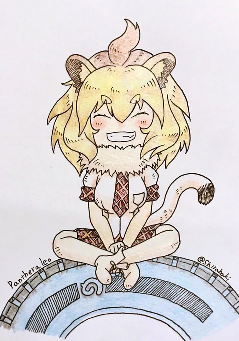 #猫の日 
#けものフレンズ 
自分も猫科フレンズの再掲を。だいぶ前のやつ。 