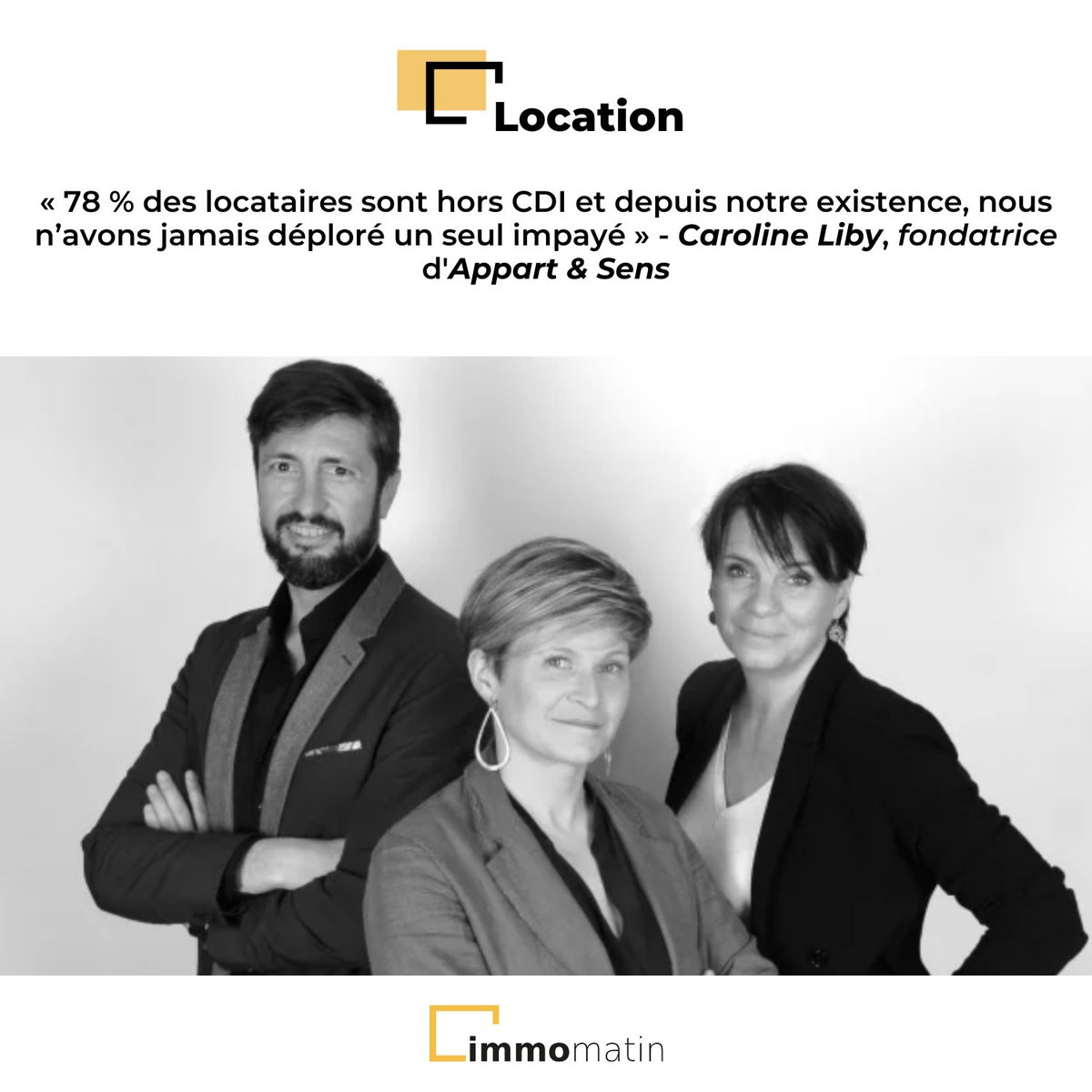 🏡💡L'agence @AppartSens propose des biens à la location en zones tendues à des personnes solvables mais exclues du parc locatif (parents solos, professionnels indépendants, intermittents du spectacle, CDI en période d’essai…) ➡️bit.ly/3v4LQ75

#Immobilier #ESS #ESUS