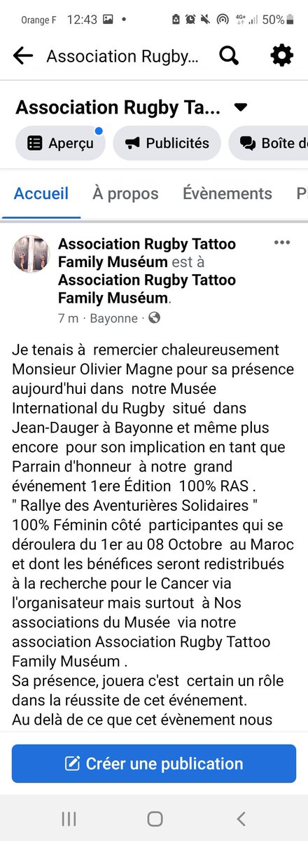 celiatattoo83's tweet photo. Merci Mr Olivier Magne d'avoir accepté d'être le Parrain pour notre aventure 100RAS via Notre musée international  du Rugby. https://t.co/Rd39LQUsjT