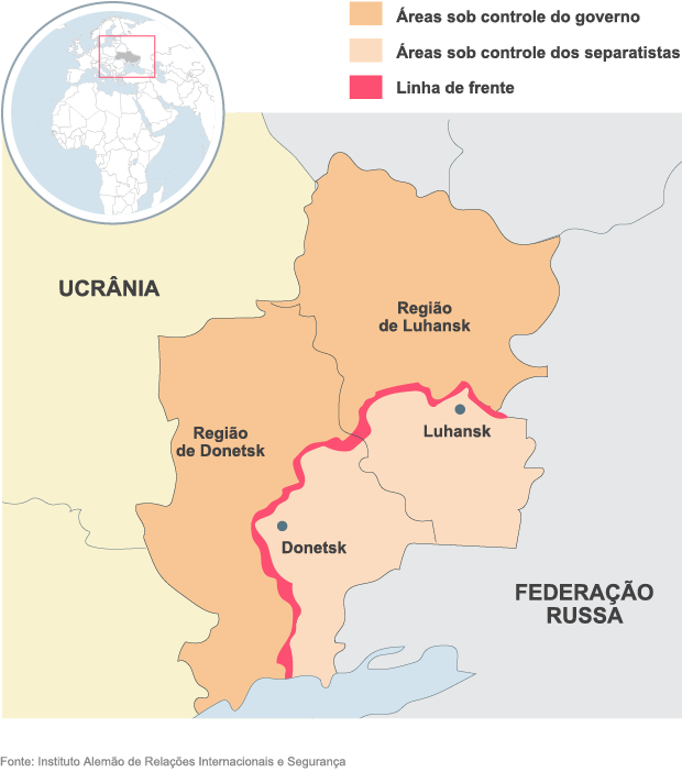 Nova Geografia on X: Mapa - Áreas em disputa no Leste da Ucrânia.    / X