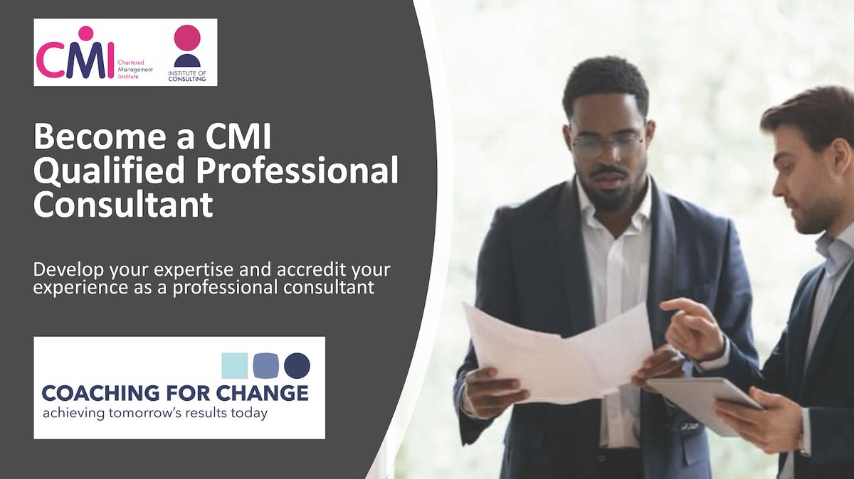 CoachFor_Change's tweet image. Our internationally renowned courses are designed to develop your consultancy skills, while rewarding you with a recognised qualification. 

Next cohort starts w/c 21st March 

Apply Here!

lnkd.in/dmUW72h4 

#consultant #training #professionaldevelopment #cmi