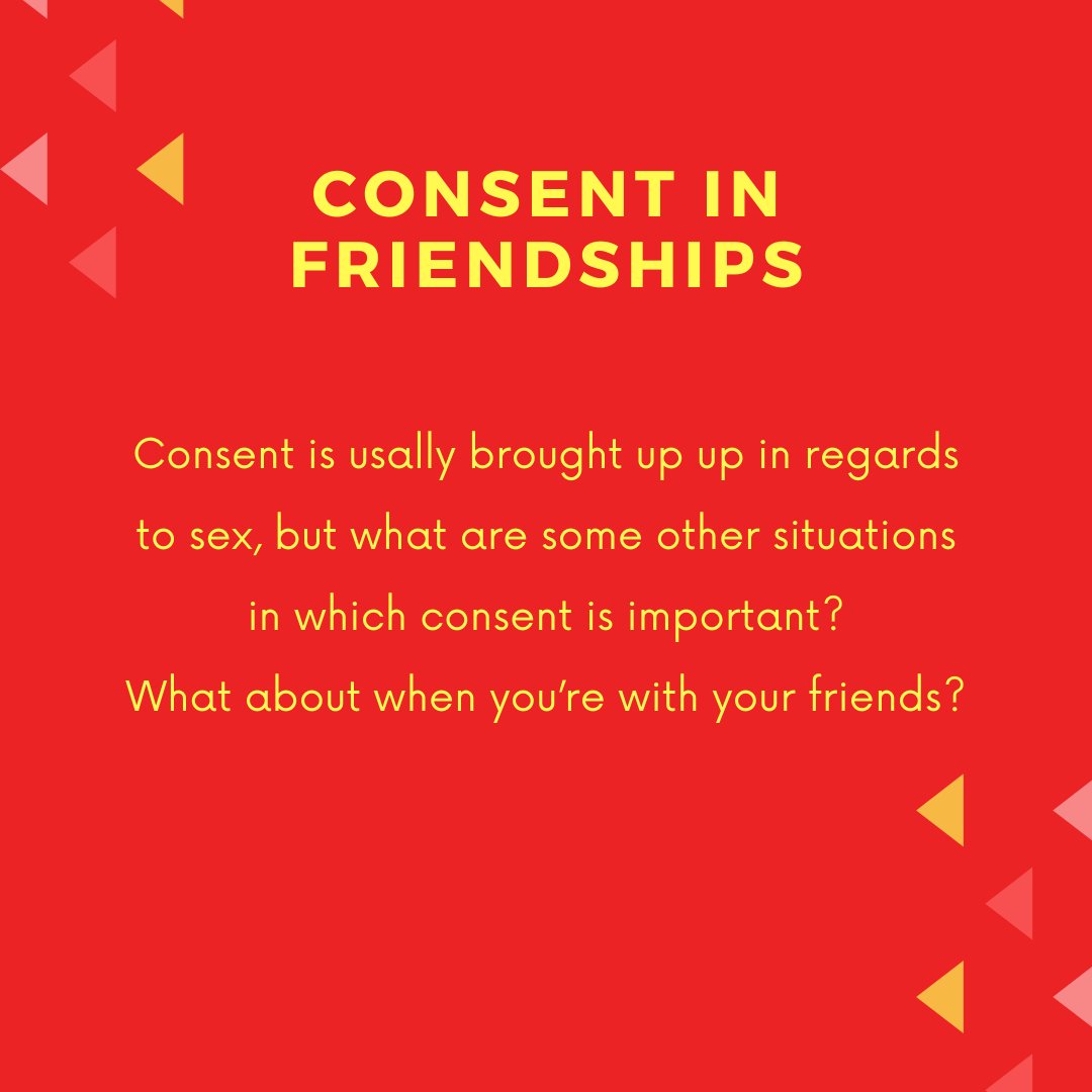 dearHER18's tweet photo. Delving deeper into Consent were looking at specifics with this week’s topic of Consent in Friendships‼️

It’s extremely important that we respect one another in a relationship and ask for consent, no matter what. https://t.co/zAfoWkNuvR