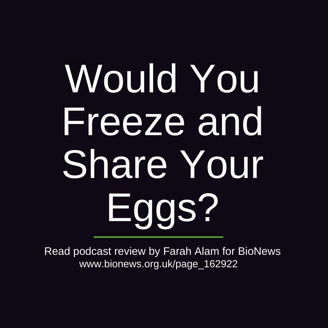 PET_BioNews's tweet photo. “Egg-freeze-and-share programmes involve women giving away a portion of their eggs to potential recipients and freezing the rest for their own use .. Farah Alam reviews podcast: https://t.co/em9pZvKGvq
#eggsharing #gametedonation #gametedonor #eggdonor #ivf #ttc #infertility https://t.co/RVoPMQxdwp