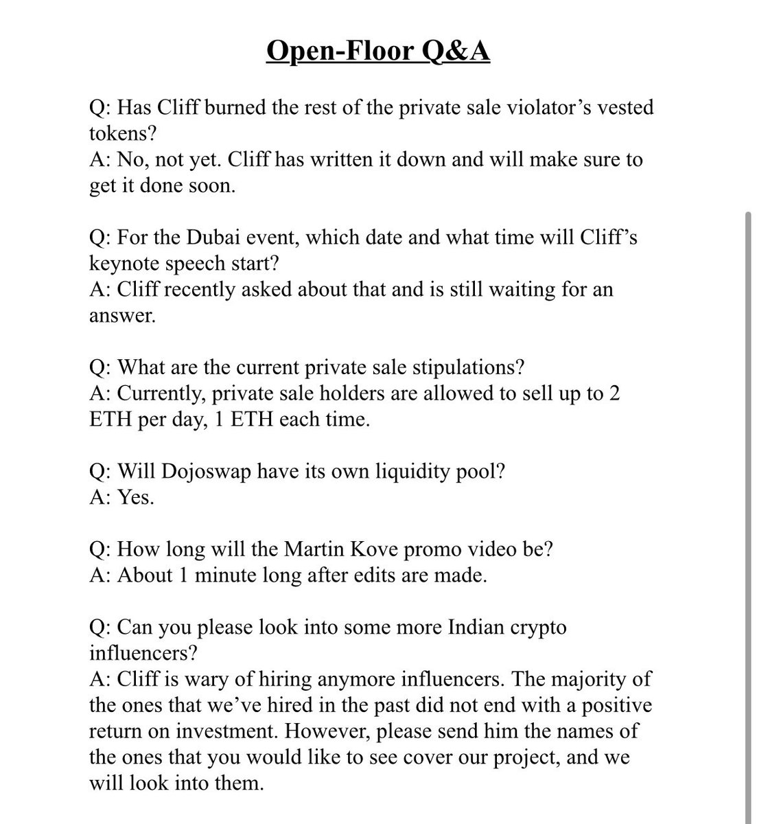 Shib_nobi's tweet photo. #SHIBNOBI AMA RECAP‼️🥷 
 AKA "CLIFF'S NOTES" 21 FEB 2022  
#Shinja #ShinjaSeason $Shinja https://t.co/zspgnaS5Vz