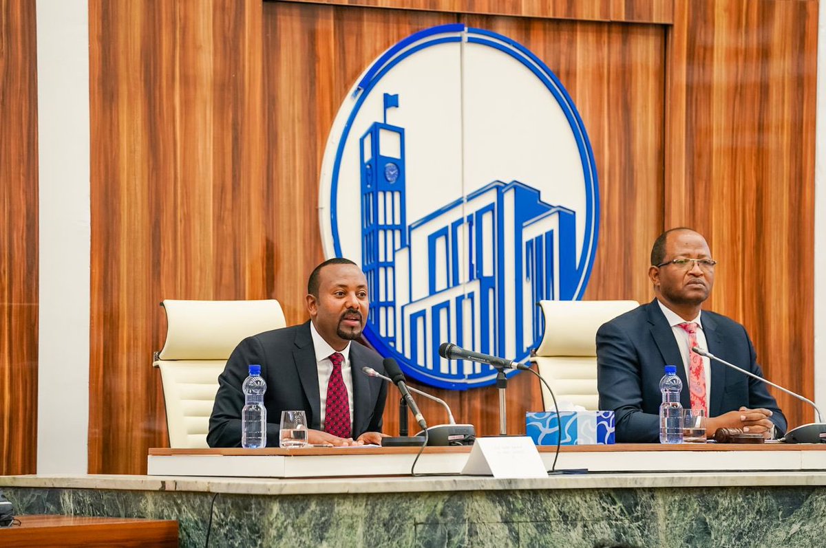 PMEthiopia's tweet photo. Ethiopia should not be the sole country to encourage the signing and implementation of the CFA with the lower riparian countries. For their own benefit, all countries are compelled to join. (2/2) #PMAbiyresponds https://t.co/5HHWPaZIIJ