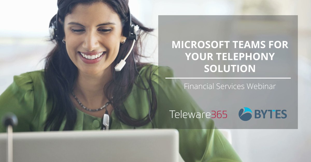 TeleWare's tweet photo. Watch our panel of industry experts discuss the benefits of moving to Microsoft Teams for telephony and why you should be considering Microsoft Teams as your telephony solution. #HybridWorking #Future #Technology #Automation #MicrosoftTeams #DirectRouting

https://t.co/3TuXQDplkO https://t.co/lrbHNwYaVr