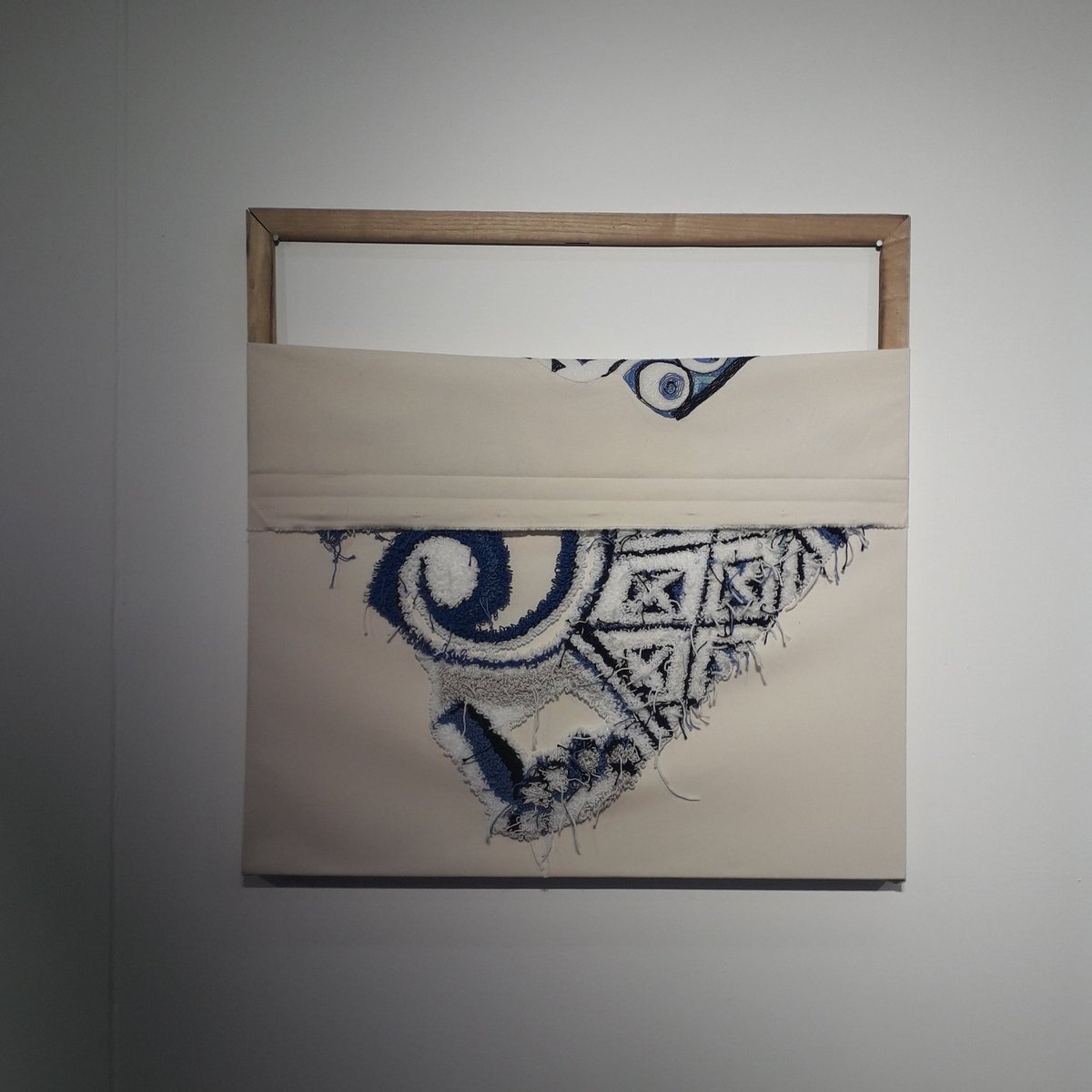 UCAKentGall's tweet photo. The new exhibition in the Lounge at UCA Canterbury is Hester Mattocks' 'After the Willow Pattern'. This exhibition showcases Hester's amazing punch needle embroidery on canvas.

Hester Mattocks is in her 3rd year of BA Fine Art at UCA Canterbury. https://t.co/kVgZ1nShHI