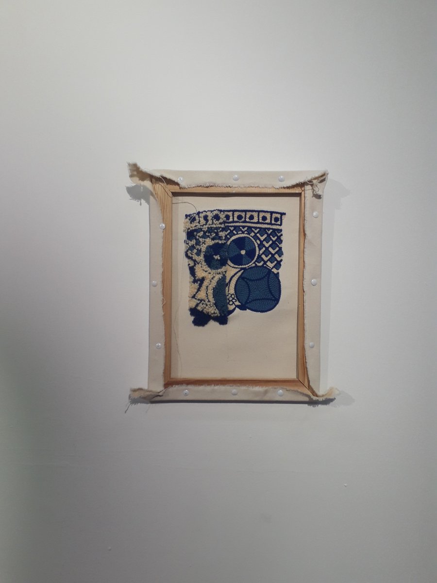 UCAKentGall's tweet photo. The new exhibition in the Lounge at UCA Canterbury is Hester Mattocks' 'After the Willow Pattern'. This exhibition showcases Hester's amazing punch needle embroidery on canvas.

Hester Mattocks is in her 3rd year of BA Fine Art at UCA Canterbury. https://t.co/kVgZ1nShHI