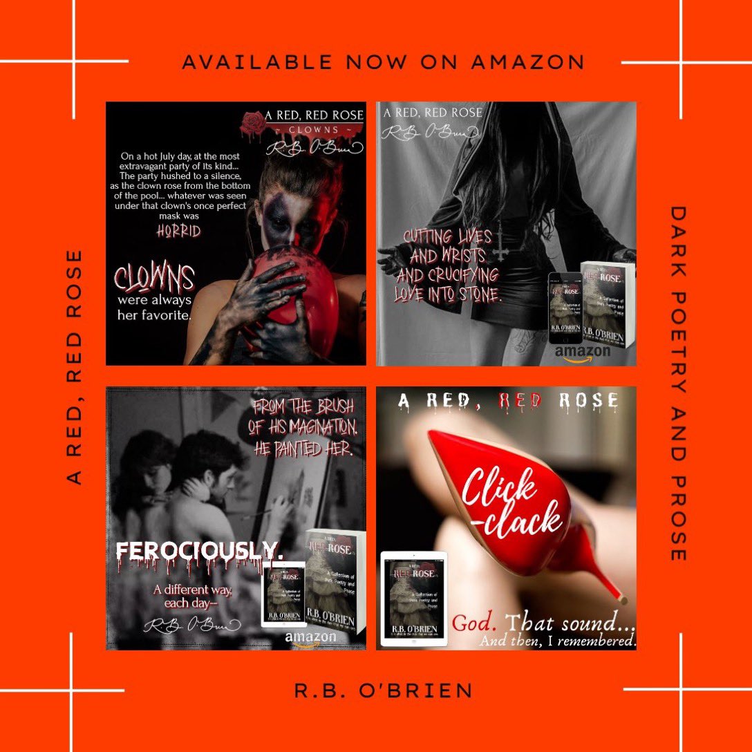 dajc_thoughts's tweet photo. It is often in the dark that we can see...
A RED, RED ROSE
by: R.B. O'Brien
@rbobrien120
NEW RELEASE - Available Now
https://t.co/Ap8ATNCxDV
#tuesdayteaser #gothic #horrorbooks #aredredrose #darkpoetry #shortstories #prose #rbobrien #darkpsyche #twistedtales #newrelease https://t.co/MyxWOH9UBB