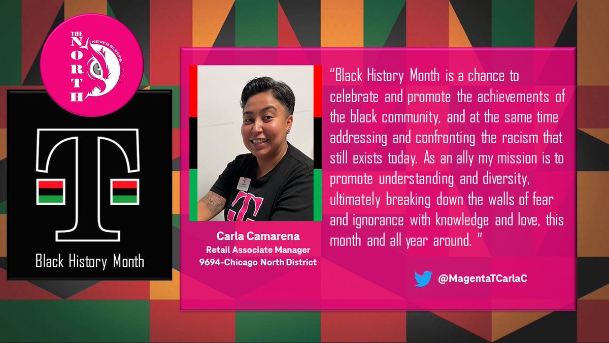 Check out what @MagentaTCarlaC has to say as an ally regarding #BlackHistoryMonth I’ve always felt knowledge is key to understanding.