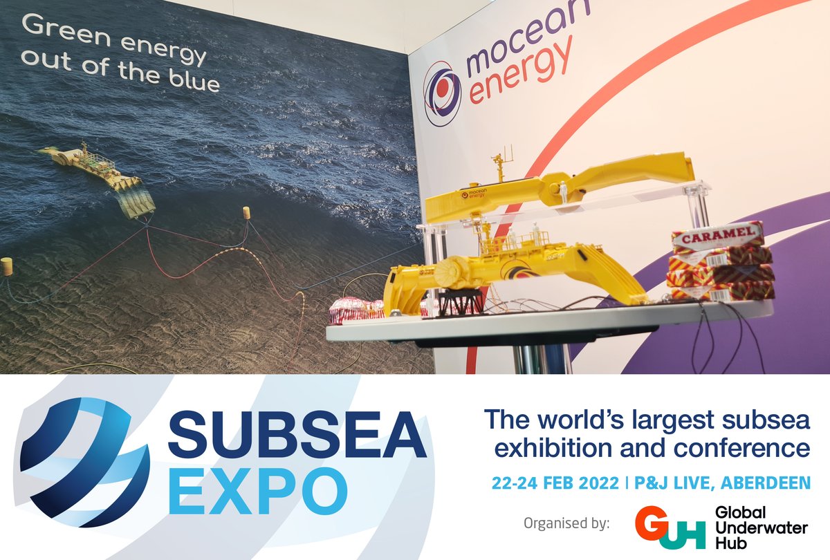 Great to see these models at #SubseaExpo.  It was also a pleasure to catch up with the  @moceanenergy team. 