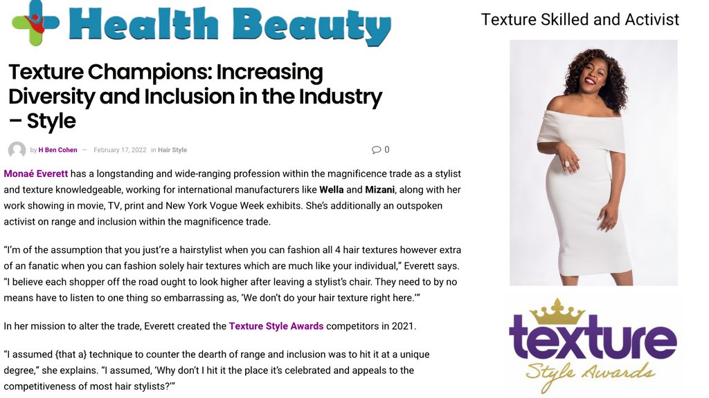MonaeArtistry's tweet photo. So proud to be a part of this list, the 5 women who inspires hairdressers to expand their skills and embrace the beauty of texture. Thank you H Ben Cohen of Healthy Beauty 101
https://t.co/5wnpqT4P6V
#hairstylistthatcare #hairstylisttribe #hairstylisttips #haireducation https://t.co/OfAuYf4CSh