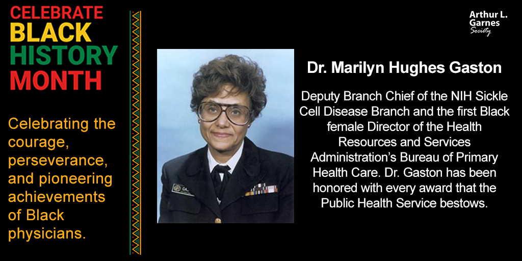 Dr. Gaston was Deputy Branch Chief of the Sickle Cell Disease Branch at the NIH, and her groundbreaking 1986 study led to a national sickle cell disease screening program for newborns. 

#blackhistorymonth #blackdoctors #diversitymatters #healthequity #healthdisparities #NMA1895