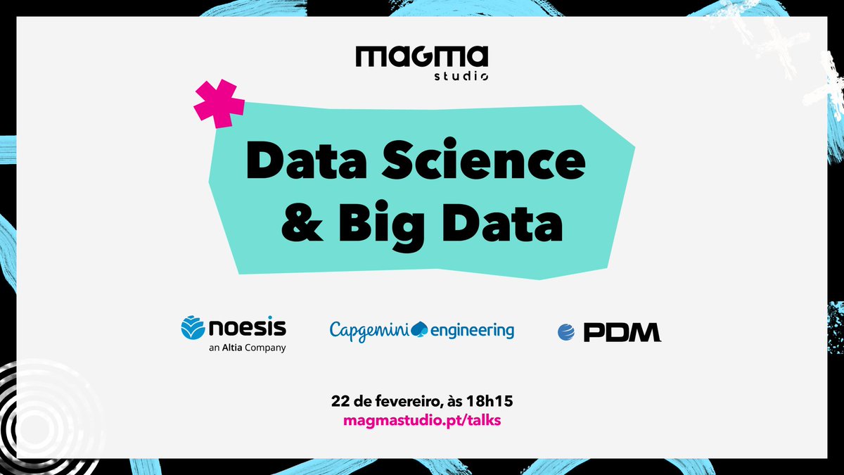PDMFC's tweet photo. 🆒 Encontramo-nos, hoje, às 18h15, para perceber a importância da “#DataScience & #BigData”, na transformação de dados em conhecimento. 👨💻
👉 Ainda te podes inscrever, em https://t.co/Vik20h7xcQ
#magmatalks #talentbootcamp #fazerportugal #careerdevelopment https://t.co/dWqYFBw2ky