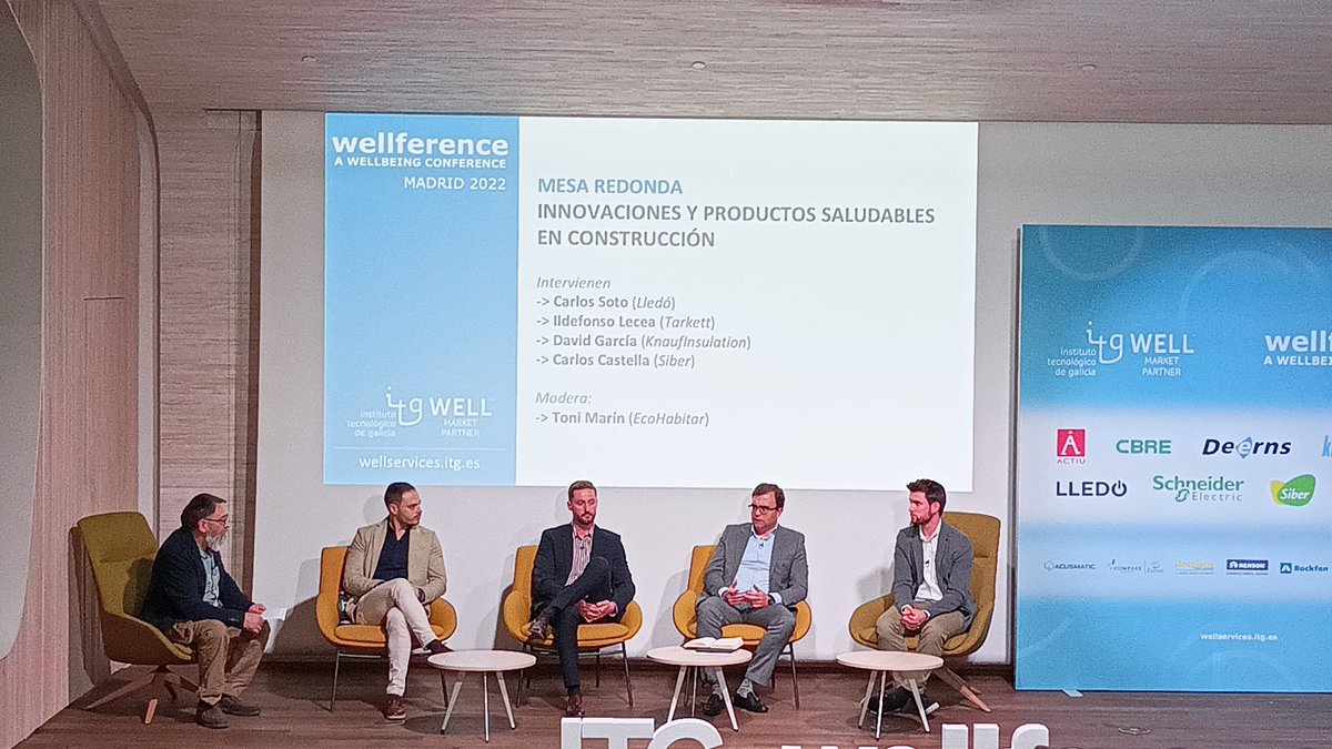 KnaufInsulSpain's tweet photo. 🔴David García, Key Account Manager, "En el grupo #Knauf hemos conseguido que la mayoría de nuestras soluciones tengan la etiqueta #DECLARE, que certifica la #seguridad y #sostenibilidad de los componentes utilizados en nuestra #lanamineral de vidrio."
#Wellference22 @itgwell https://t.co/ROnG9ip5nb