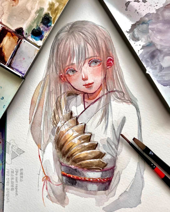 アナログで描いています🎨絵柄を気に入って下さる方が居たら嬉しいです…‼🙏🏻💎
#イラスト  #アナログイラスト 