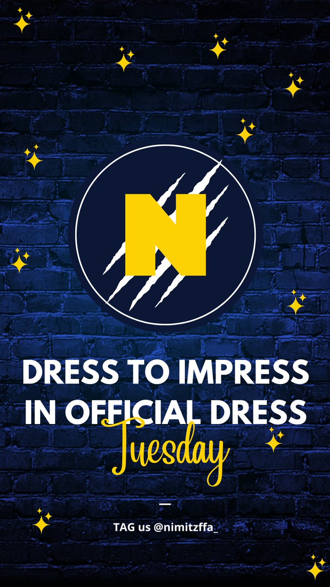 NimitzFFA's tweet photo. Wear your Official Dress OR post a photo of you at an FFA function where you were around people@in official dress #FFAweek #IgniteFFA @NimitzHS_AISD @Nimitz9_AISD @AldineCTE @AldineISD https://t.co/ahEVvqW4Mg