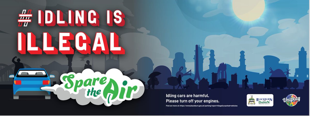BwDRoads's tweet photo. Parents and teachers 👀 @blackburndarwen is inviting schools to take part in a competition to help improve air quality with a chance to win a new playground graphic or active trail from @UniPlayUK 🎨#idlingisillegal https://t.co/I2nCjqELKe https://t.co/GKWv02VvUX