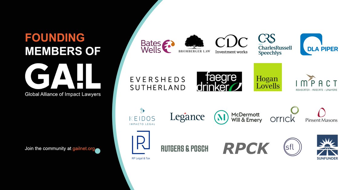 GAImpactLawyers's tweet photo. We're proud to announce the Global Alliance of Impact Lawyers Founding Members.

Find out more at our brand new website, https://t.co/4nmOBrHFiO and join us at the #GAILLaunch, with events from 23 February - 4 March. 

RSVP https://t.co/Yayptn5l3w https://t.co/KGv0p8ZsfC