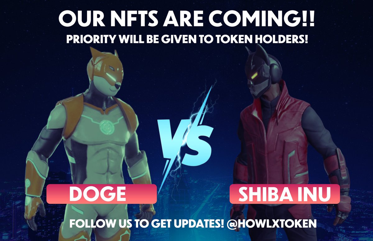 howlxtoken's tweet photo. What’s our plan for NFTs? Well, our first collection of NFTs will have will have up to 3k skins for various characters. Holders of the NFT will own part of the commercial license and will receive royalty from the skin sale from the game  #GameFi #NFTgaming #BSCGemAlert https://t.co/1fMHr1hnwe