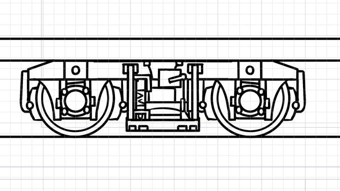 昔手描きでチクチク台車描いてたことあって嫌いではない作業。 