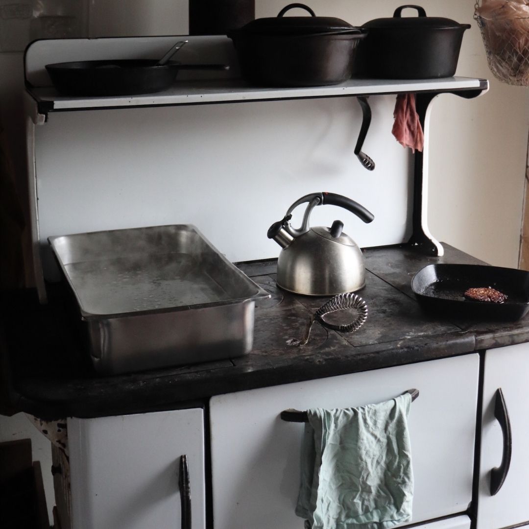 First sap of the season on the stove this morning! #maplesyrup