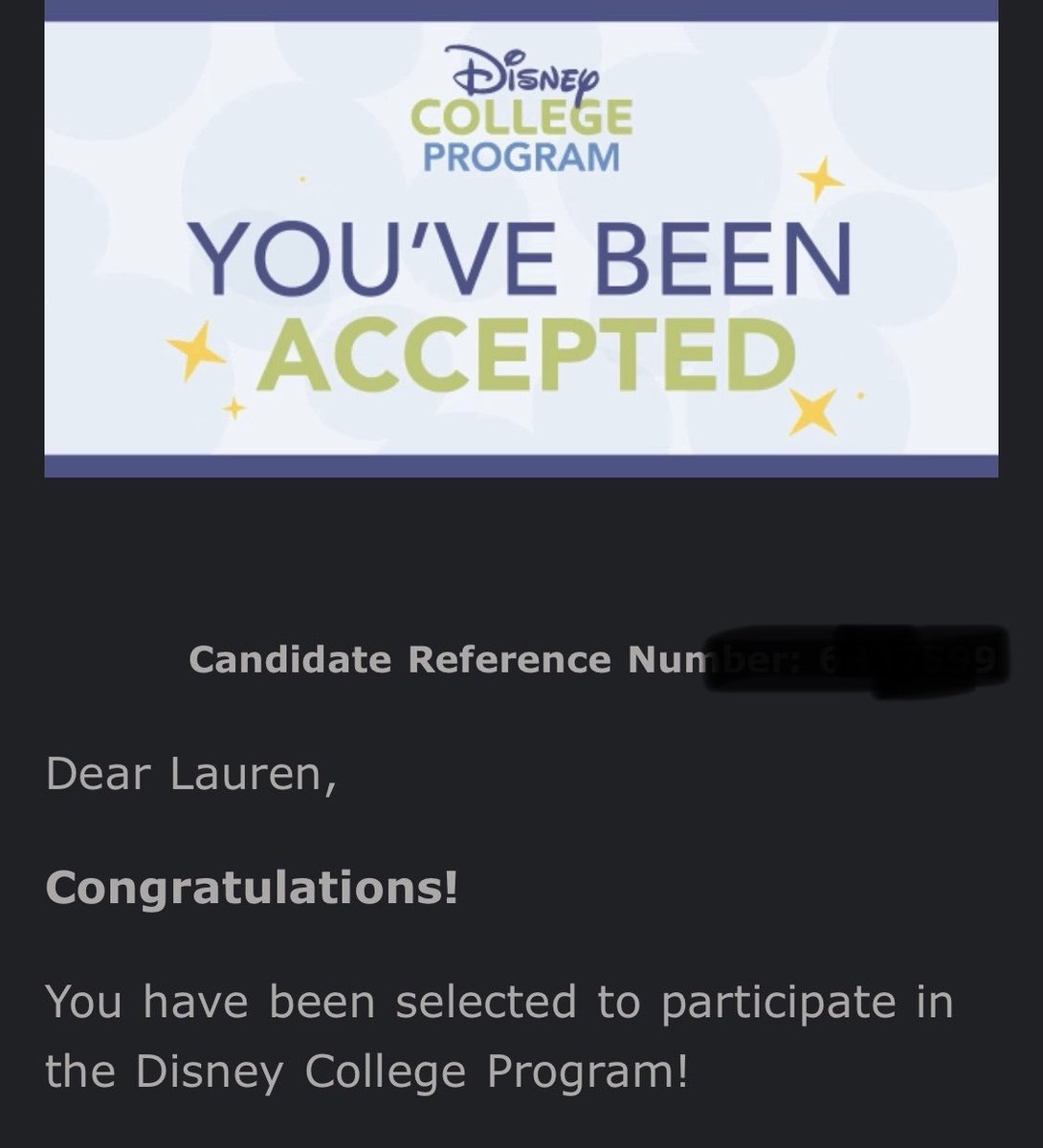 So proud of Lauren! Disney World here she comes!