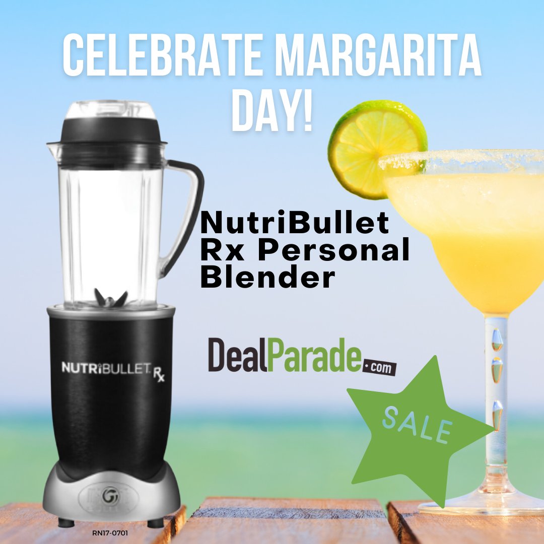 DealParade's tweet image. Celebrating #NationalMargaritaDay w/ the latest addition to our #Housewares Collection, #NutraBullet RX Personal #Blender. Perfect for #margaritas. dealparade.com/home-office/ho…

#dealparade #blender #save #sale #deal
