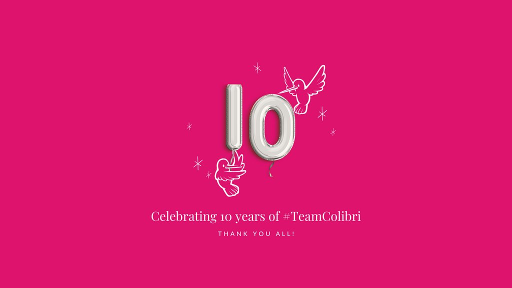 Today is a great day because #TeamColibri turns 10! Here's to (at least!) 10 more years of business as unusual! And a big thank you to #TeamColibri. You turn dreams into magic. linkedin.com/feed/update/ur…