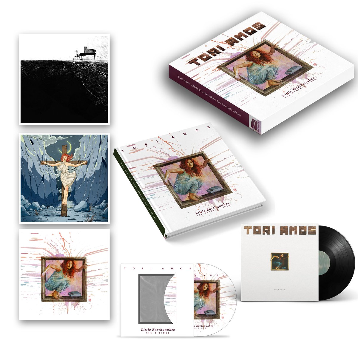 toriamos's tweet photo. To celebrate the 30th birthday of Little Earthquakes, Tori teamed up with the folks at @Z2comics to create a limited-edition Graphic Album which includes 24 stories inspired by the album, a special ‘B-Sides record,’ and more! Visit https://t.co/l5vRyRL5tr to get all the details. https://t.co/oUlEpStgG8