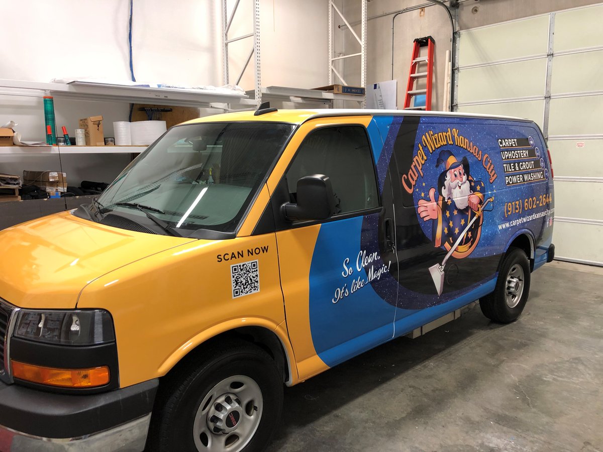 SpeedproShawnee's tweet image. Finished up this vehicle wrap for Carpet Wizard Kansas City last week. ● Call SpeedPro Shawnee (913) 441-7955 for a free estimate! Completed jobs at: on.fb.me/1L2zIpg #VehicleGraphics #MobileGraphics #LargeFormatGraphics #BestROI