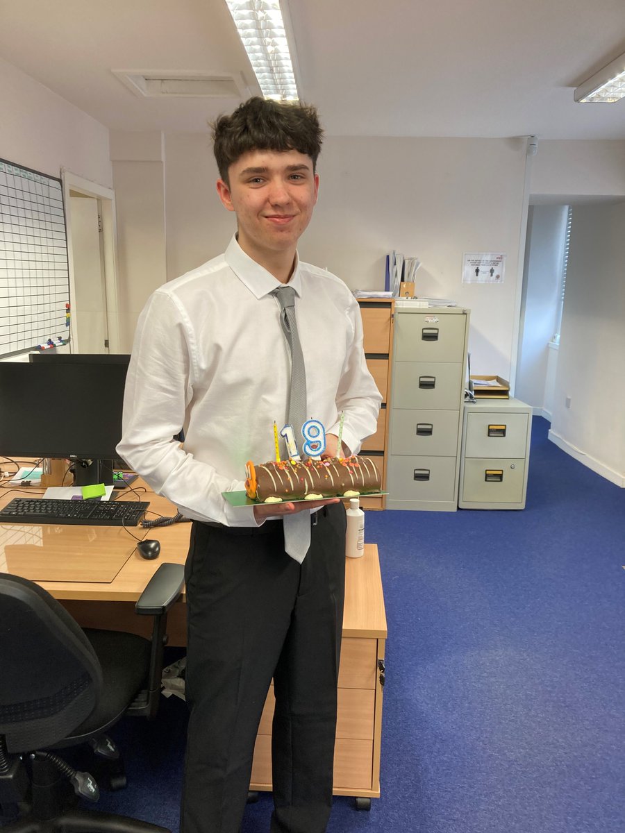 A huge welcome and Happy Birthday to our new Modern Apprentice, Jayden.  #TeamShire