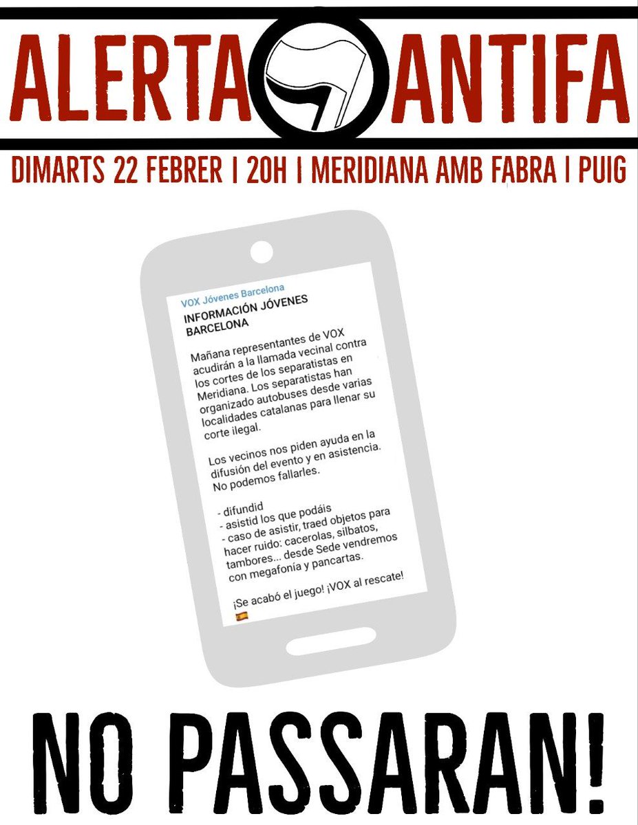 Alerta Antifeixista BCN tweet media
