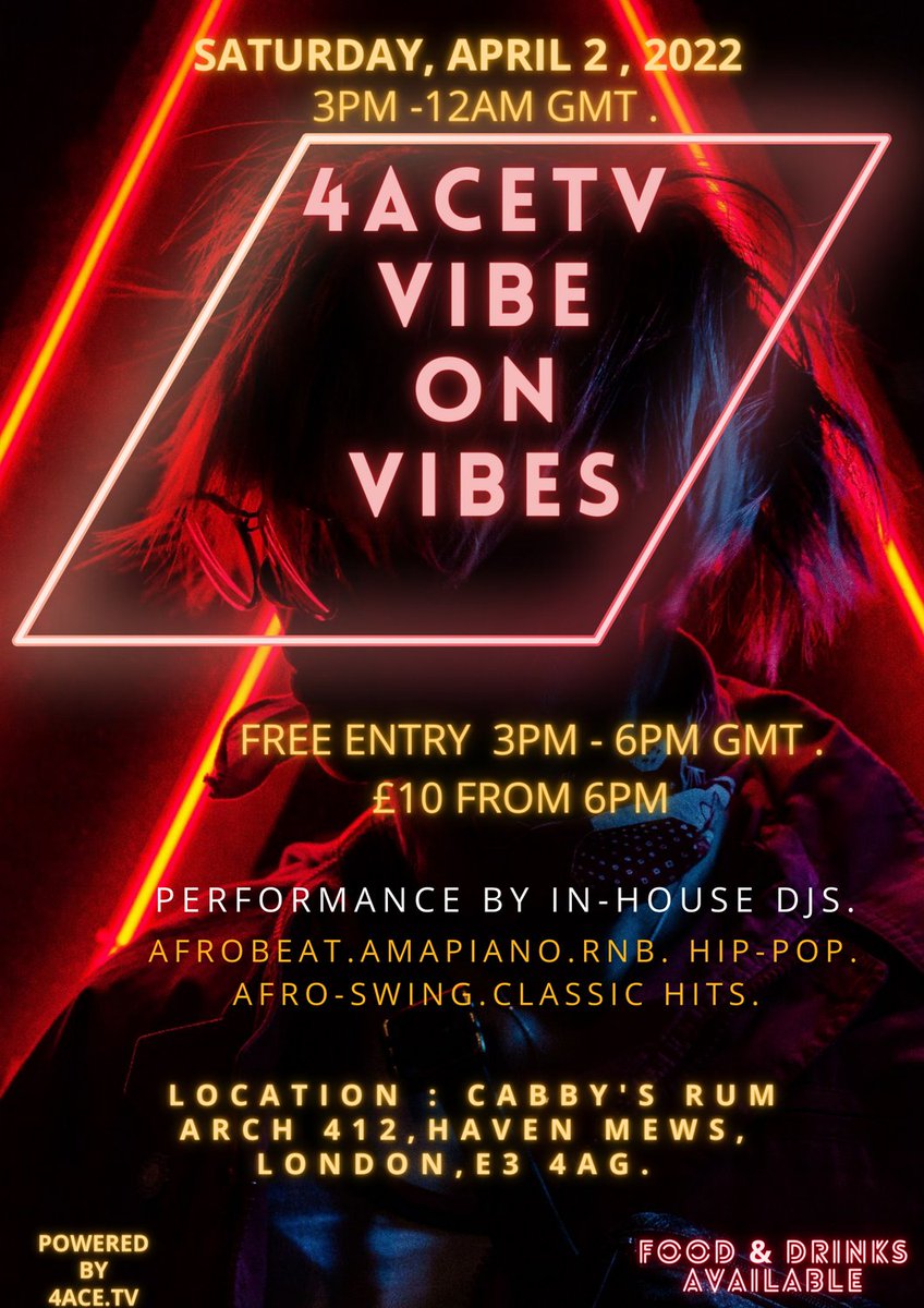 We Turning up on the 2nd of April . #vibes on #Vibes