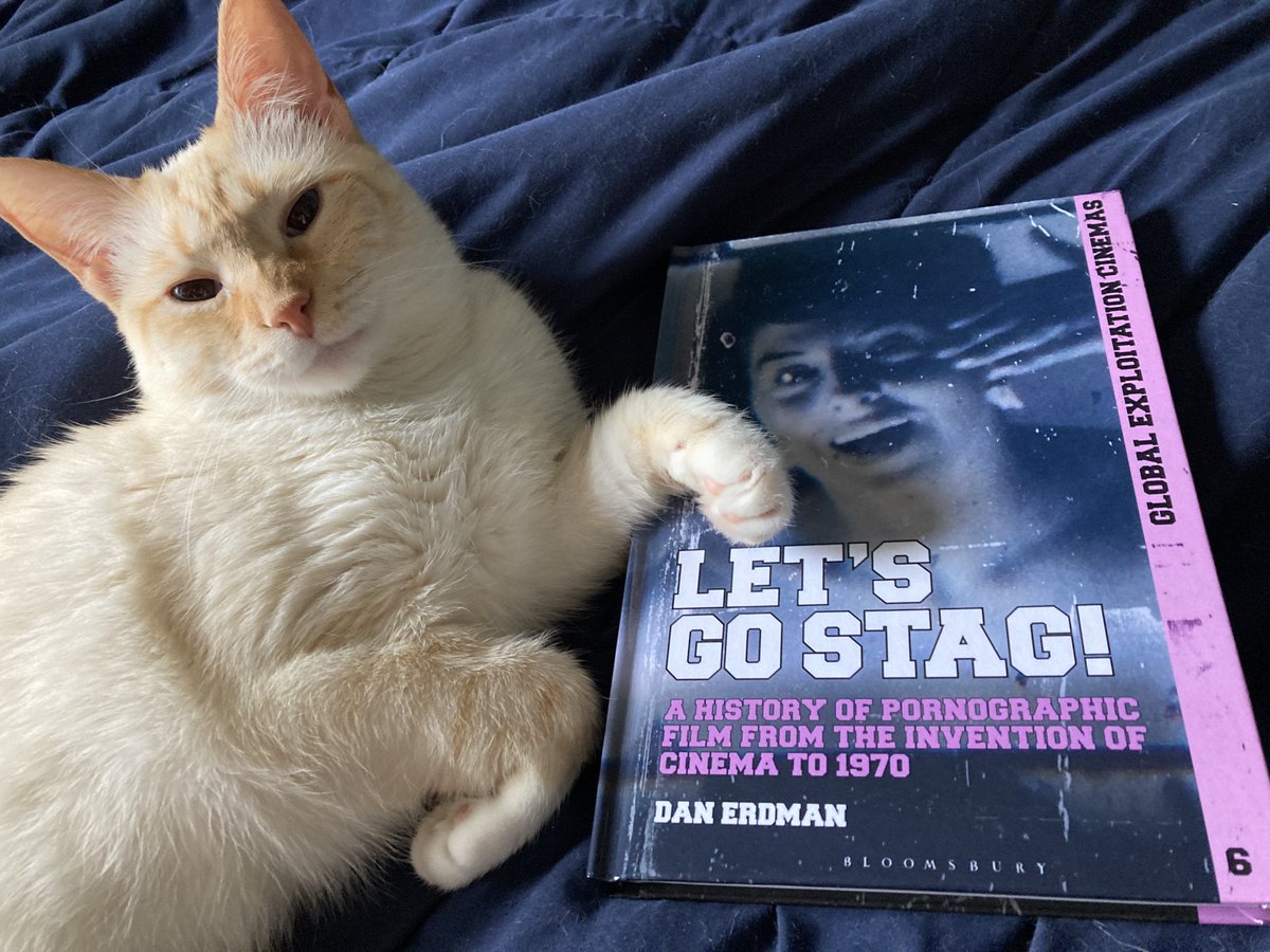 Behold my new book Let's Go Stag! A History of Pornography on Film. Still only priced for libraries though so could I implore my fine followers to get in touch with their local library and ask em to acquire my book? Institutional sales = more cheap paper copies printed later on