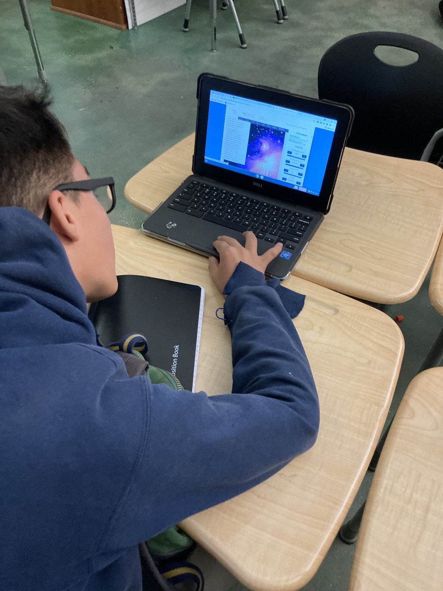 JoanMartinelli1's tweet photo. Storm Grove 8th Grade Science students use robotic telescopes to process optical telescope images inside and outside the solar system. #DLDaySDIRC @StormGroveFever @IRCSchools https://t.co/5TjsNJIBQ3