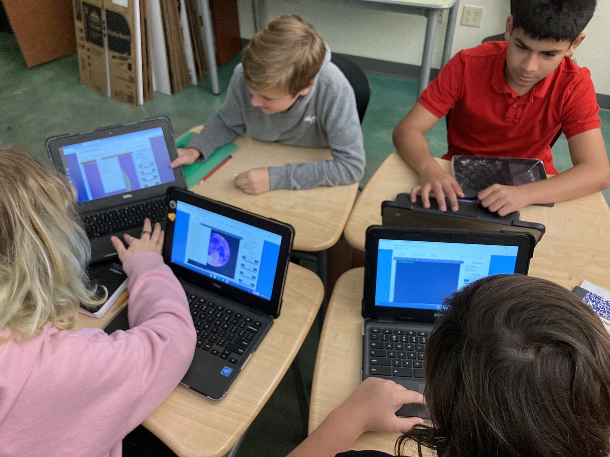 JoanMartinelli1's tweet photo. Storm Grove 8th Grade Science students use robotic telescopes to process optical telescope images inside and outside the solar system. #DLDaySDIRC @StormGroveFever @IRCSchools https://t.co/5TjsNJIBQ3