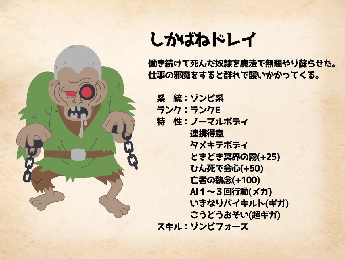 yama_draque's tweet photo. 群れで湧く社畜ゾンビです。
ドラクエ5の大神殿とかにいそう。

#ドラクエ #ドラク絵
#DQMオリジナルモンスターを作ろうぜ https://t.co/rIuQUCkRWr