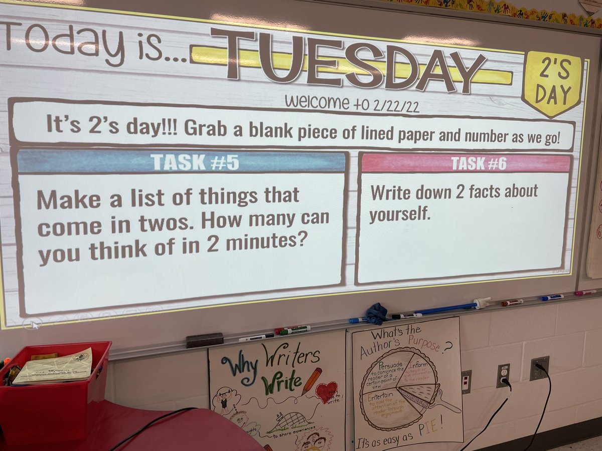 Mrs_Grybas's tweet photo. 4C is celebrating Twos Day, with a 22 tasks challenge! @ViolaD_HWDSB @ViolaVipersRead @MissA168 @HWDSB #Twosday #twosdaytuesday https://t.co/AwJf9n2MN4