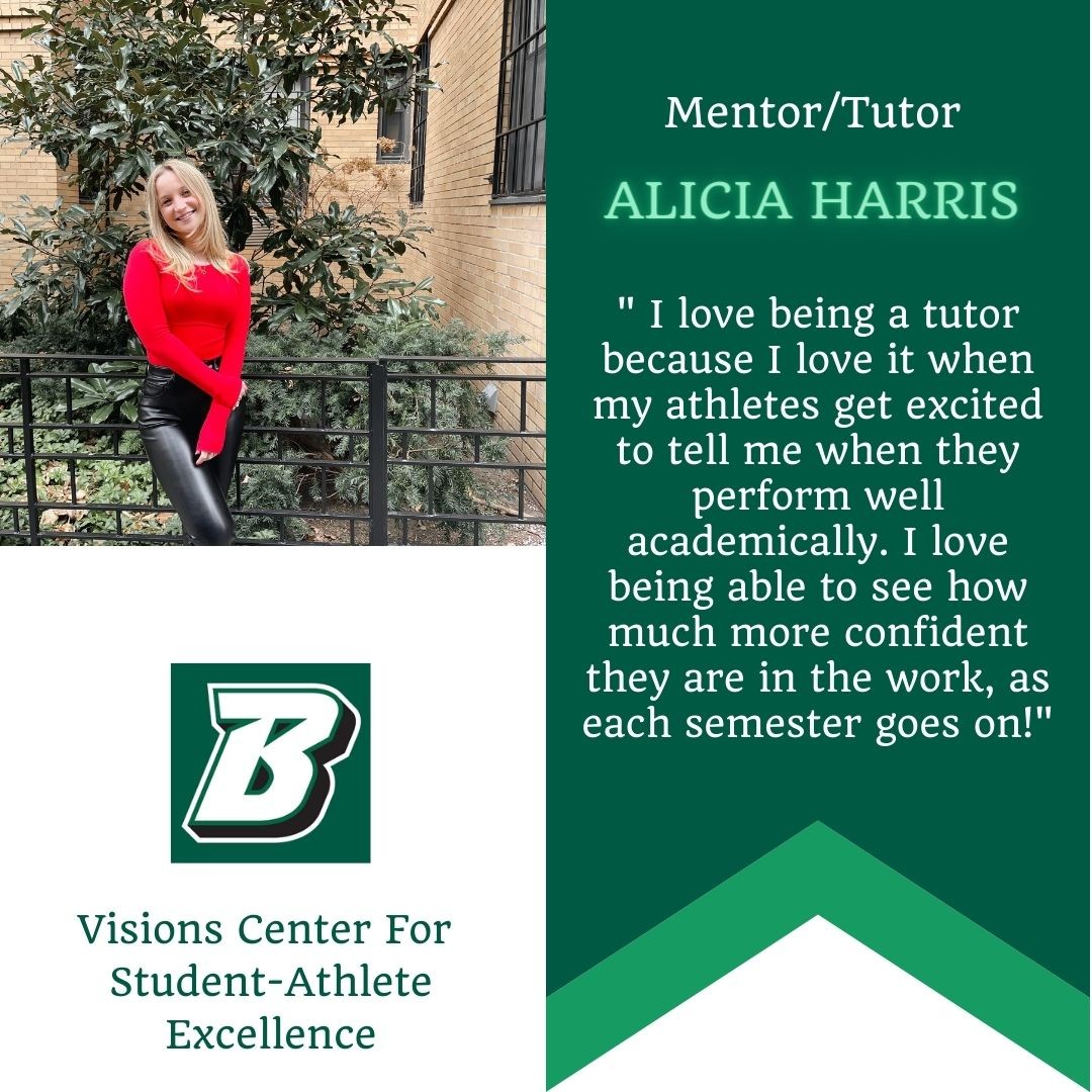 Meet one of our mentors/tutors! Alicia has been working with us since Fall 2021 and has been a great addition to our staff. Our student-athletes love working with her! See what she has to say about being a mentor/tutor. zpr.io/pWnXVKUfRH2u