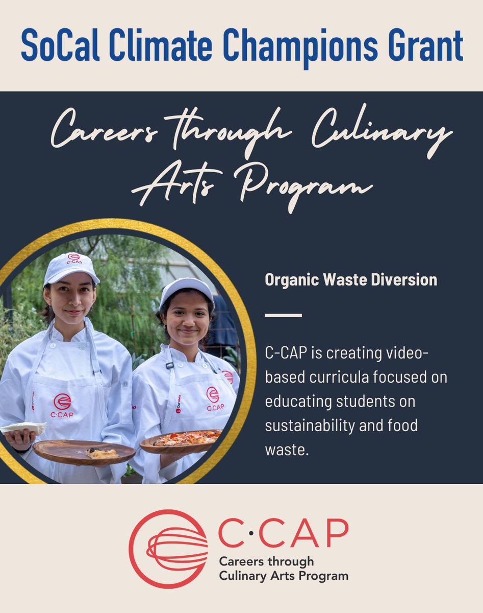 Our next 2021 grant recipient: <a href="/CCAPLosAngeles/">C-CAP Los Angeles</a>!

#OrganicWasteDiversion