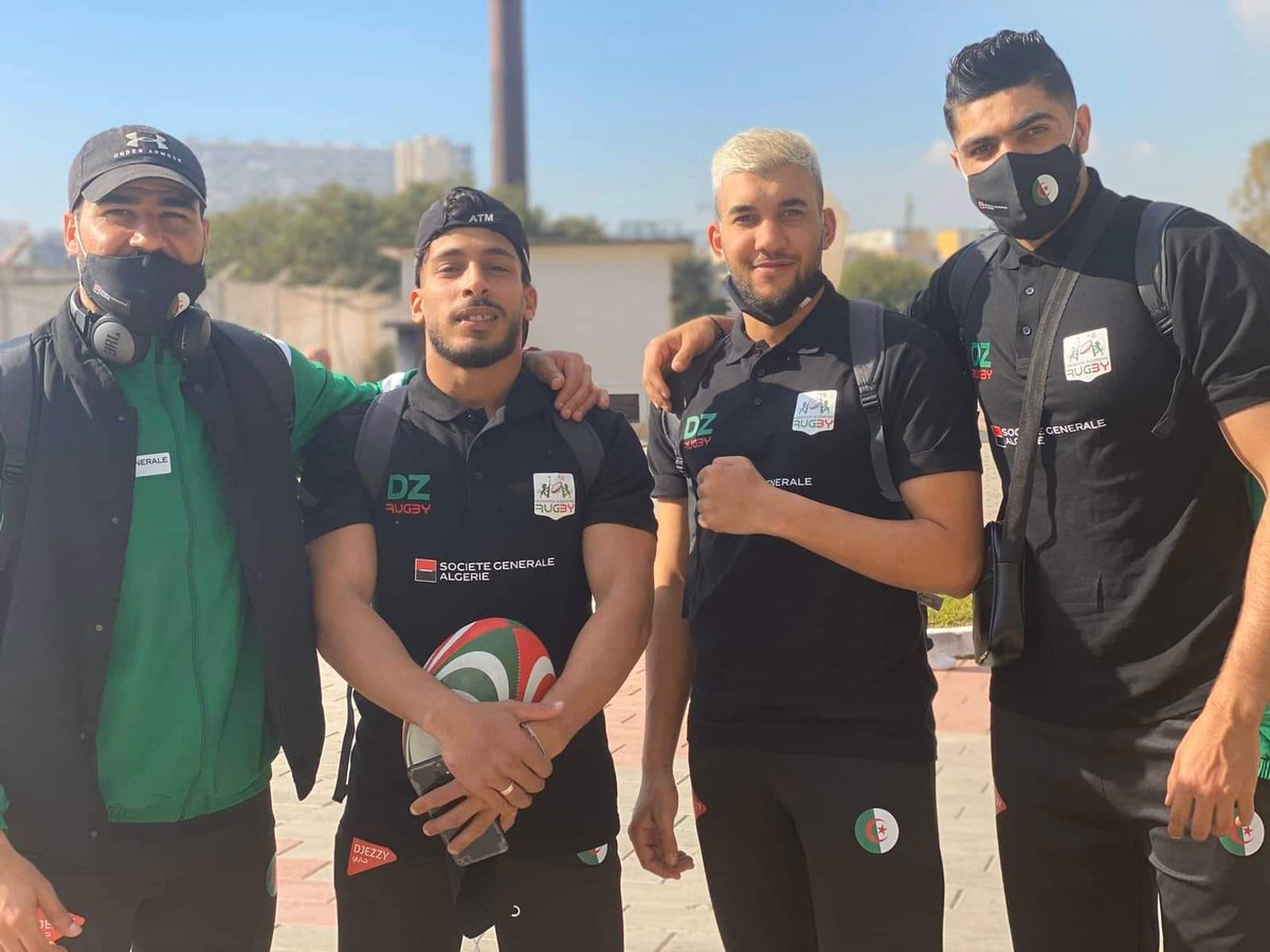 Our lions road to Tunisia for Arab Rugby cup.

Fadel Zakaria 
HāSnî Bãgí 
Amrani Zaki 
Zine Bendaoud 

Good luck

 #rugby #rugbyalgerie🏉 #rugbyarab #rugbyafrica #rugbyworld #sevens #algerie #algeria #tunisia