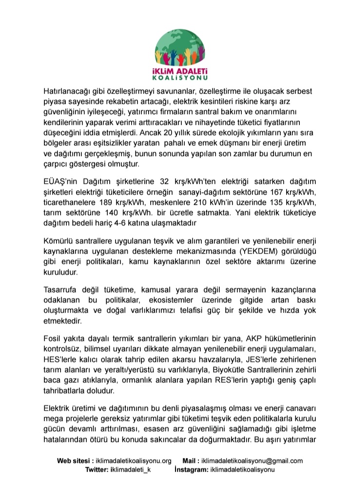 İklim Adaleti Koalisyonu tweet media