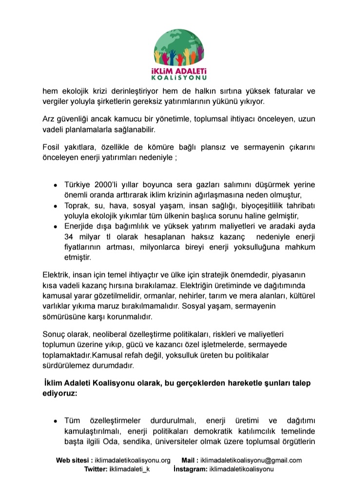 İklim Adaleti Koalisyonu tweet media