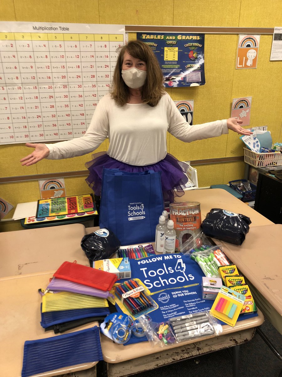 Emapirate13's tweet photo. Thanks to Tools4Schools! I am so grateful for the supplies!  And, Happy Tutu Tuesday (22 Tuesday—2/22/22) https://t.co/y69Lk80LsQ
