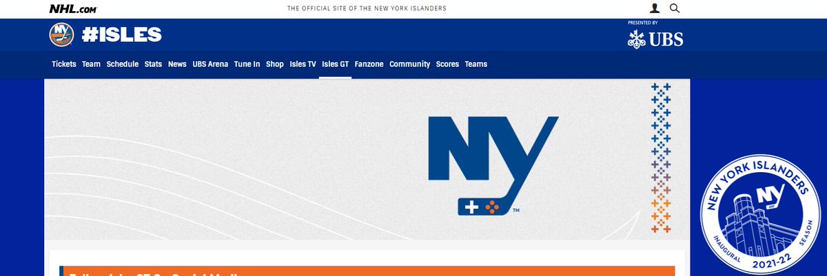 The official <a href="/NYIslanders/">New York Islanders</a> website now has it's own tab for <a href="/IslesGT/">Isles Gaming Team</a>. Here you can find updates on the team as well as links to our players.  

👉nhl.com/islanders/fans…